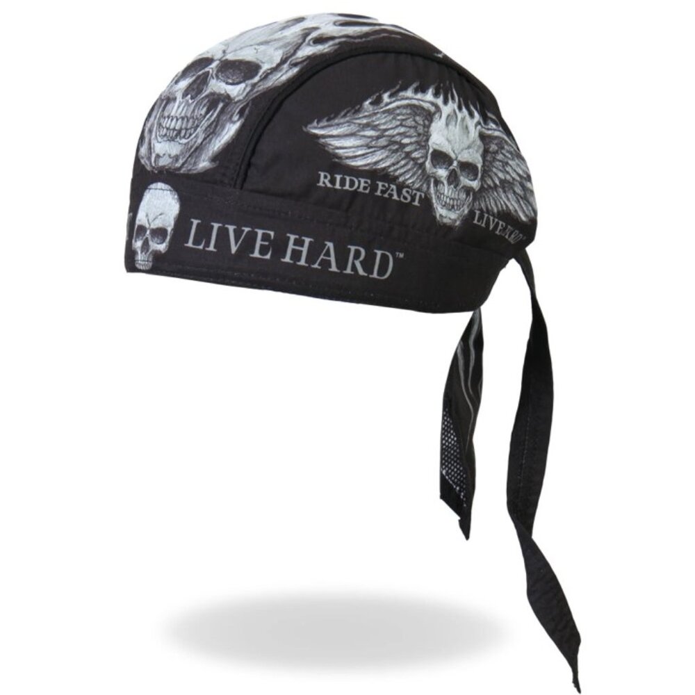 NWT Hot Leathers Ride Fast, Live Hard Lightweight Headwrap HWH1062